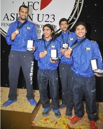 منتخب الكويت حقق المركز الثالث في سلاح الفلوريه