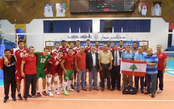منتخب لبنان بعد فوزه في مباراته الأخيرة على أوزبكستان