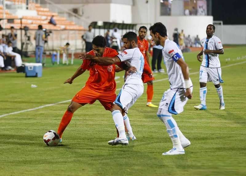 الدولي الكويتي يوسف ناصر مهاجم عجمان الاماراتي