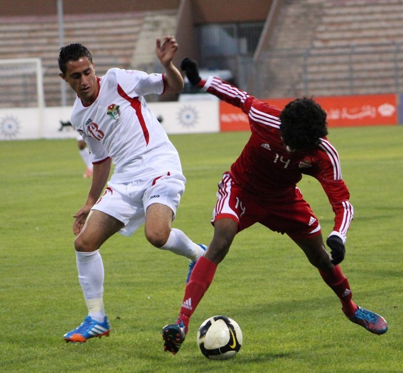 جانب من لقاء الأردن والمالديف اليوم ... تصوير - محمود عز الدين