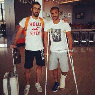 بدر المطوع وحسين فاضل تخلفا عن السفر مع الازرق للبنان بسبب الاصابة والايقاف