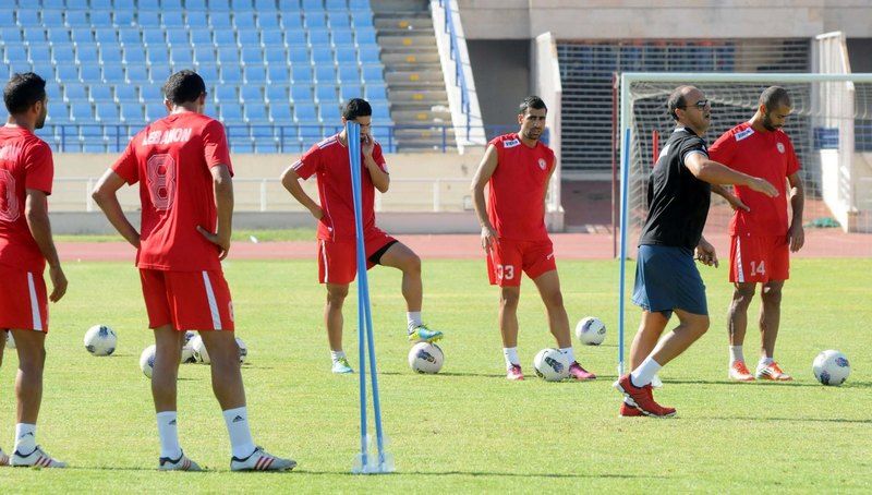 من تدريبات منتخب لبنان اليوم