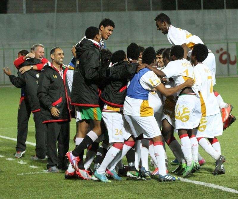 الفرحة العمانية بهدف الفوز والتأهل