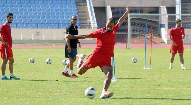 من تدريبات منتخب لبنان