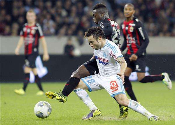 من مباراة نيس ومرسيليا