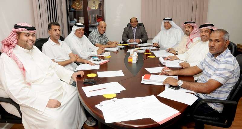 جانب من اجتماع مجلس ادارة الاتحاد البحريني