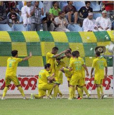 فرحة لاعبي السيب بالهدف