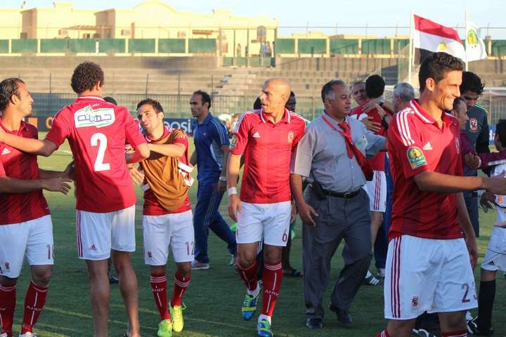 فرحة اللاعبين بالتأهل للنهائي