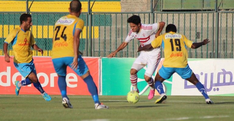 جانب من لقاء الزمالك وطنطا في كأس مصر