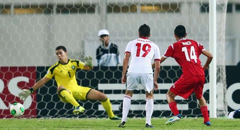 منتخب بنما أثناء مواجهته للمغرب 