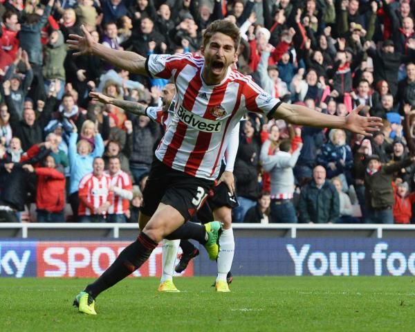 بوريني يحتفل بهدف الفوز