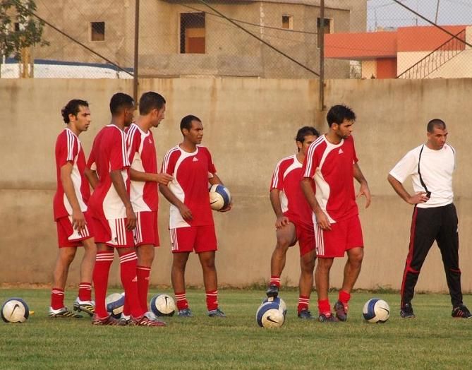 من تدريبات شباب الاردن على ملعب الانصار ببيروت وبعدسة كووورة