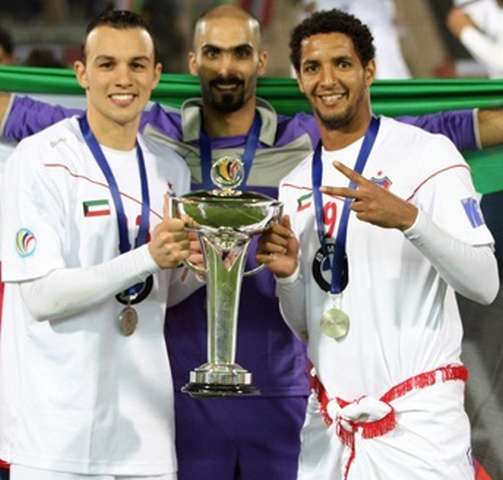 جمعة والهمامي والكندري وفرحة الفوز بالكأس