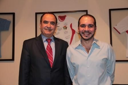 الأمير علي خلال استقباله الصرايرة