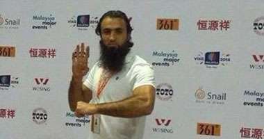 صورة لاعب الكونغ فو هشام عبد الحميد