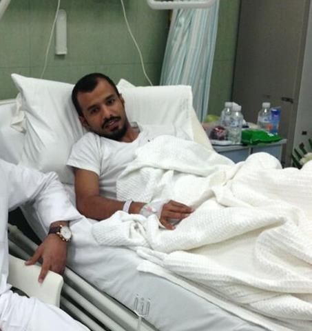 يوسف سعد لاعب الساحل بعد الجراحة في الركبة
