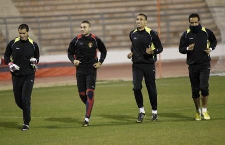 جانب من تدريبات حراس مرمى منتخب الأردن 