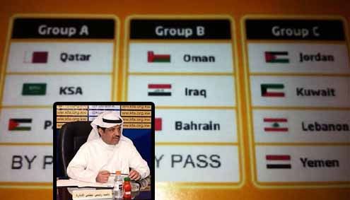 المطيري وخلفه قرعة بطولة غرب آسيا