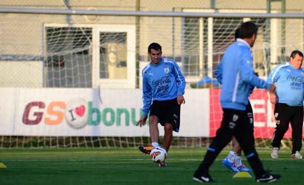 من تدريبات منتخب أوروجواي في تركيا