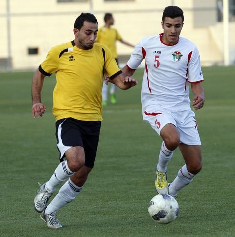 من لقاء الوحدات والمنتخب الأولمبي اليوم