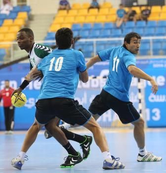 لقطة من مباراة اليوم بين الاهلي ويوشاك الاوزبكي