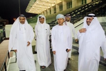 وفد الاتحادات الخليجية يتفقد الأهلي