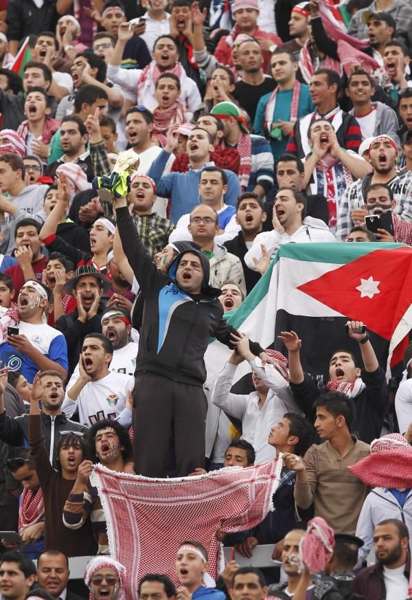 جماهير الأردن قبل بداية المباراة