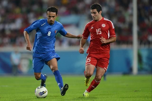 صالح الشيخ يمر من مدافع لبنان في الجولة السابقة من التصفيات