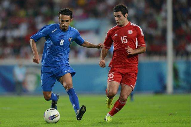 صالح الشيخ يمر من مدافع لبنان في الجولة السابقة من التصفيات