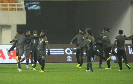 تدريب المنتخب السعودي الأخير بالصين