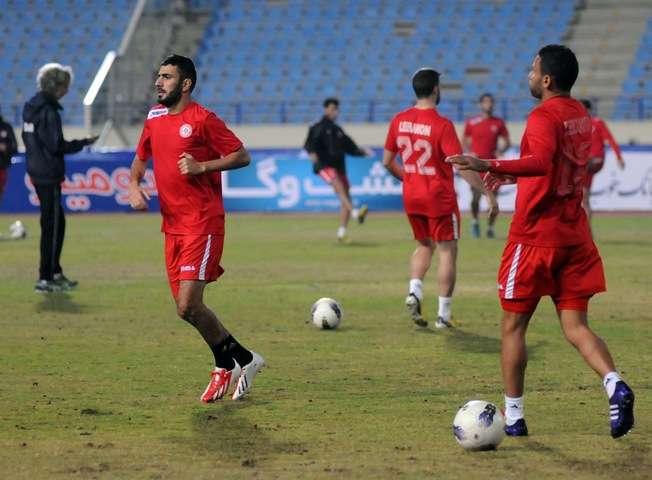 من تدريبات منتخب لبنان اليوم