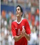 فرحة ماتياس بهدف الفوز لمنتخب أوروجواي