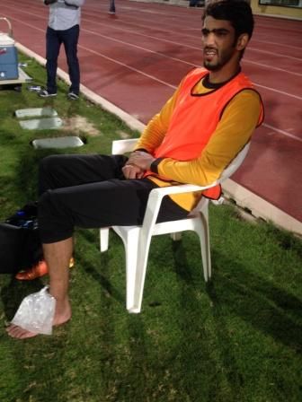 القحطاني آخر اللاعبين المصابين في القادسية كما بدا اليوم في التدريبات