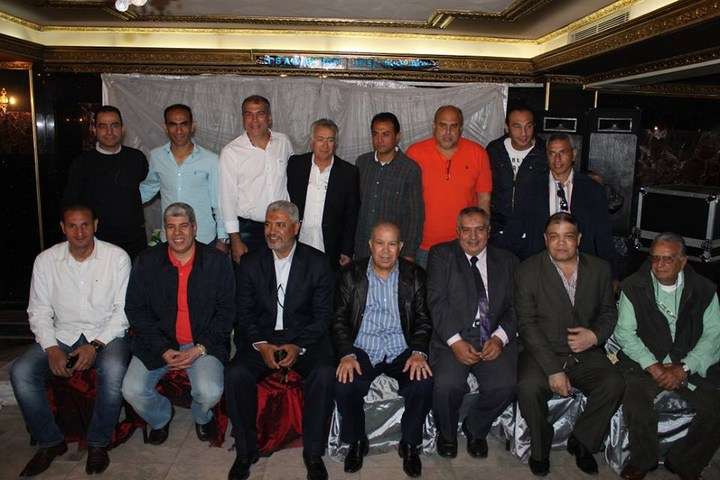 صورة جماعية للجهازين الفنيين للاهلي والزمالك