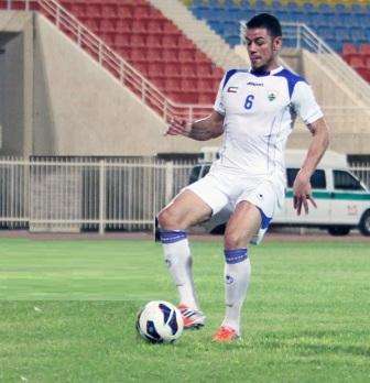 صورة للبرازيلي نينو لاعب الجهراء صاحب الهدف الثاني في مرمى الكويت