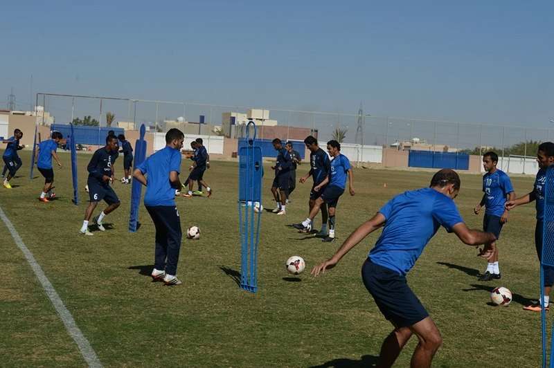 جانب من تدريب الهلال اليوم