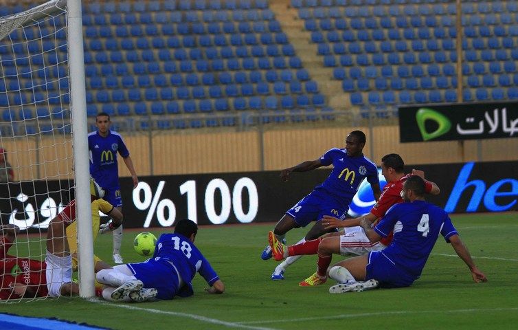 لقطة أرشيفية لمباراة جمعة الأهلي بسموحة هذا العام