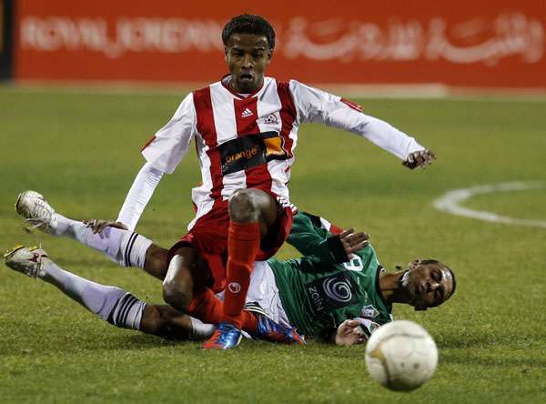 من لقاء سابق بين الوحدات وشباب الأردن 