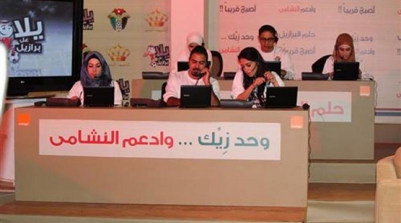 لقطة من الحملة الوطنية لدعم النشامى 