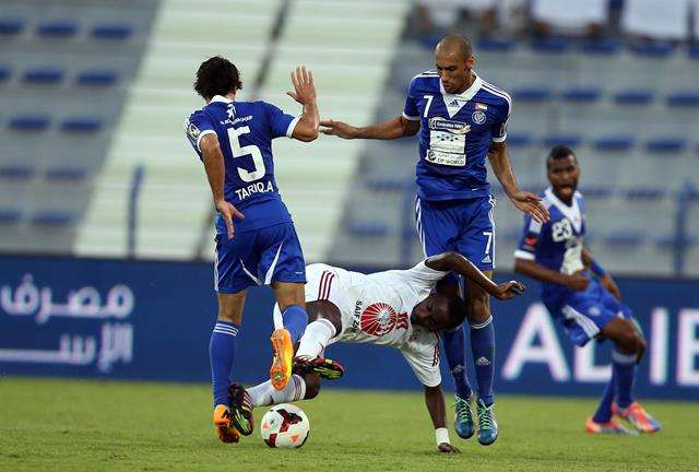 لقطة أرشيفية لإحدى مباريات نادي النصر الإماراتي