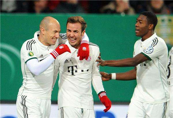 من مباراة بايرن وأوجسبورج