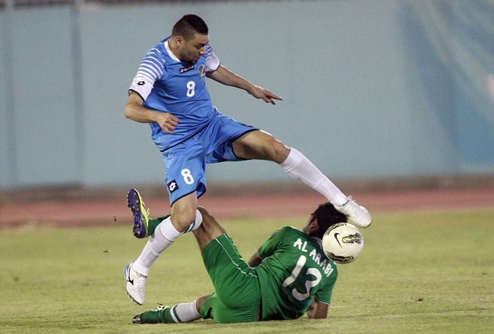 عدي الصيفي سجل الهدف الاول للسالمية في مرمى العربي