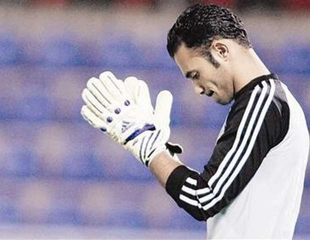 نواف الخالدي حارس مرمى منتخب الكويت