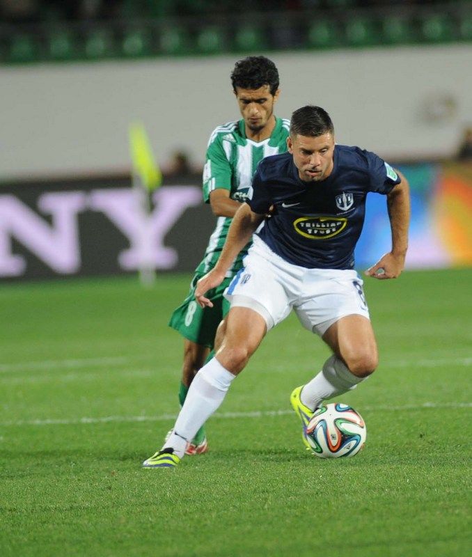 من مباراة الافتتاح بين الرجاء واوكلاند سيتي