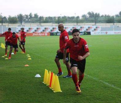 محمد قاسم في تدريبات اليوم