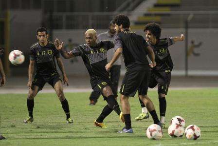 جانب من  تدريب اتحاد جدة اليوم