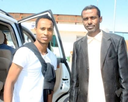 الأثيوبي شيميليسي  بمطار الخرطوم