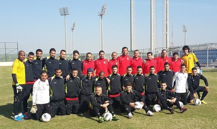 لقطة جامعة للمنتخب قبل بدء التدريب 