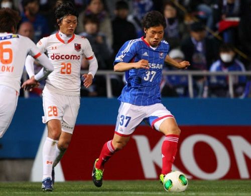 عندما لعب ناجاساوا بصفوف فريق يوكوهاما الياباني في منتصف هذا العام 