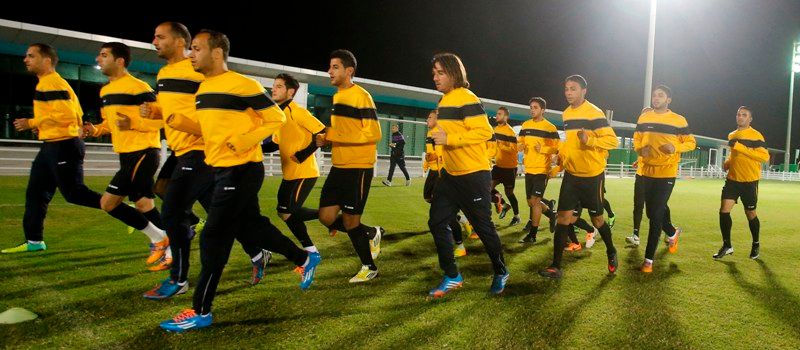 من تدريبات النشامى في قطر 